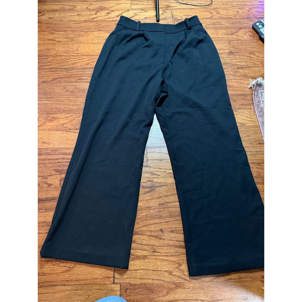 Favorite Daughter Black Wide Leg High Waisted Trousers‎ Pants Size 10